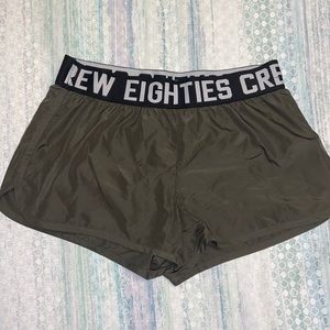 H&M DIVIDED Green Workout Shorts Size 8